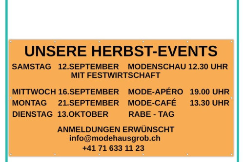 Unsere Herbstevents